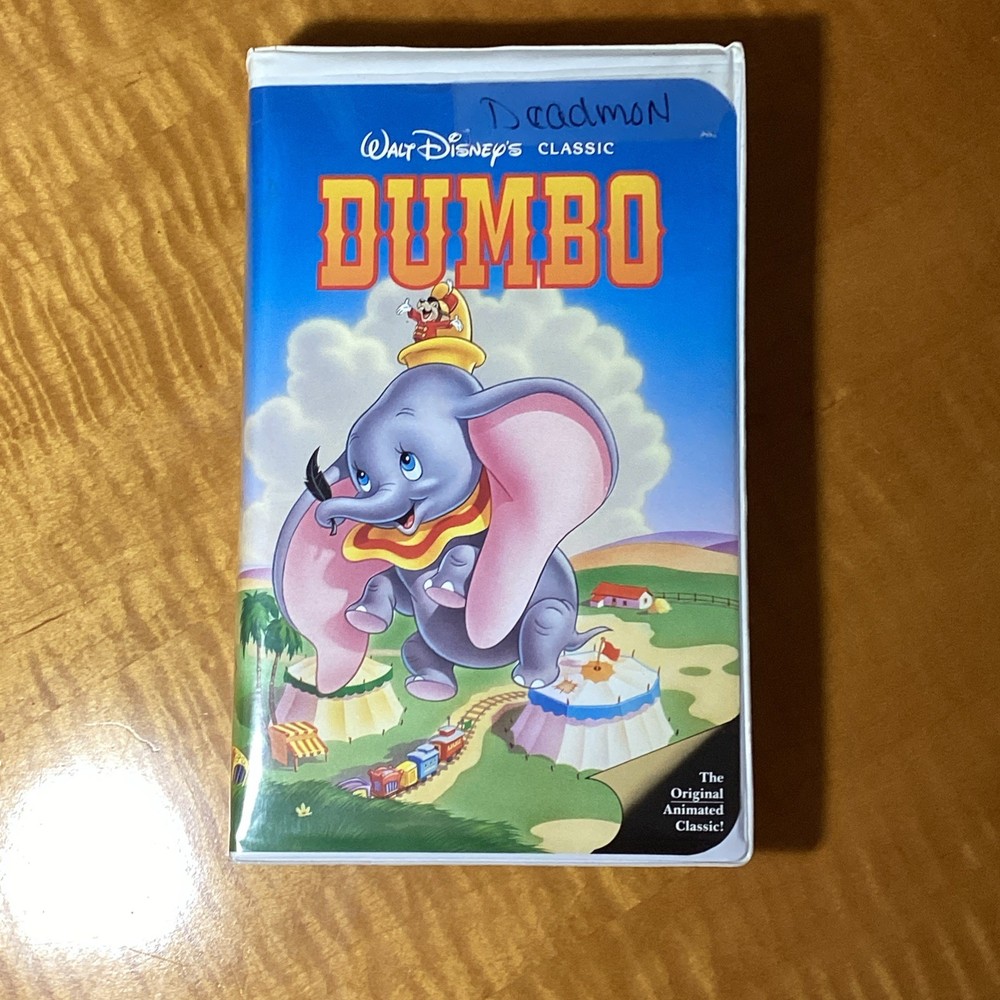 Dumbo Walt Disney 1998 VHS Classic Black DIamond Clamshell Case