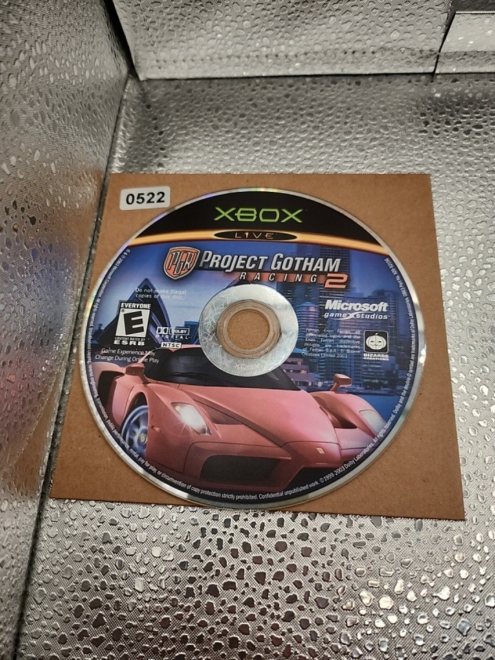 Project Gotham Racing 2 (Microsoft Xbox, 2003) NO TRACKING DISC ONLY