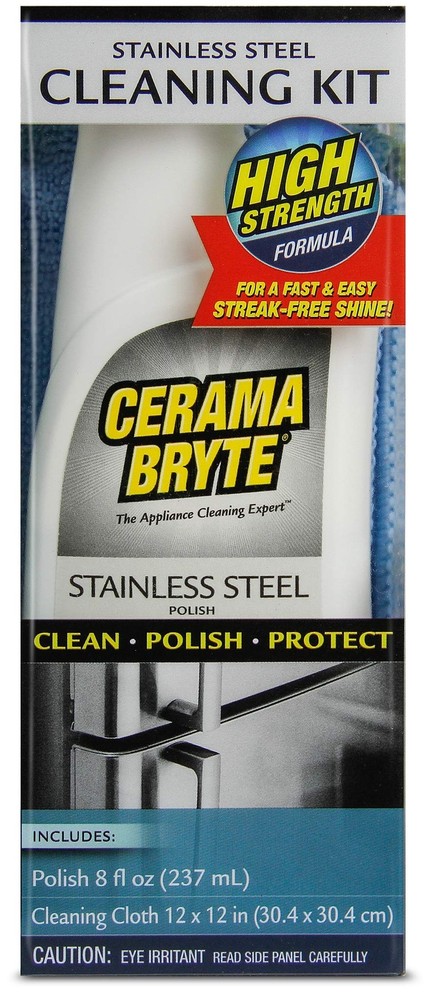 Stainless Steel Polish Kit 8 Oz & Cleaning Cloth