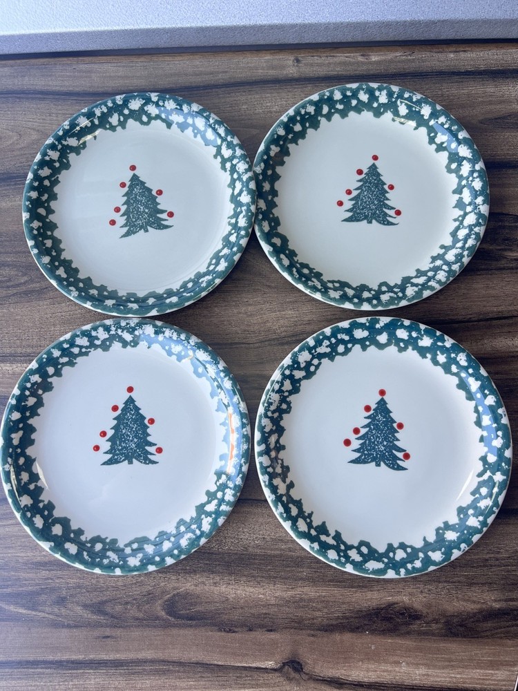 Set of 4 Christmas Tree Winter Wonderland Tienshan 7.75