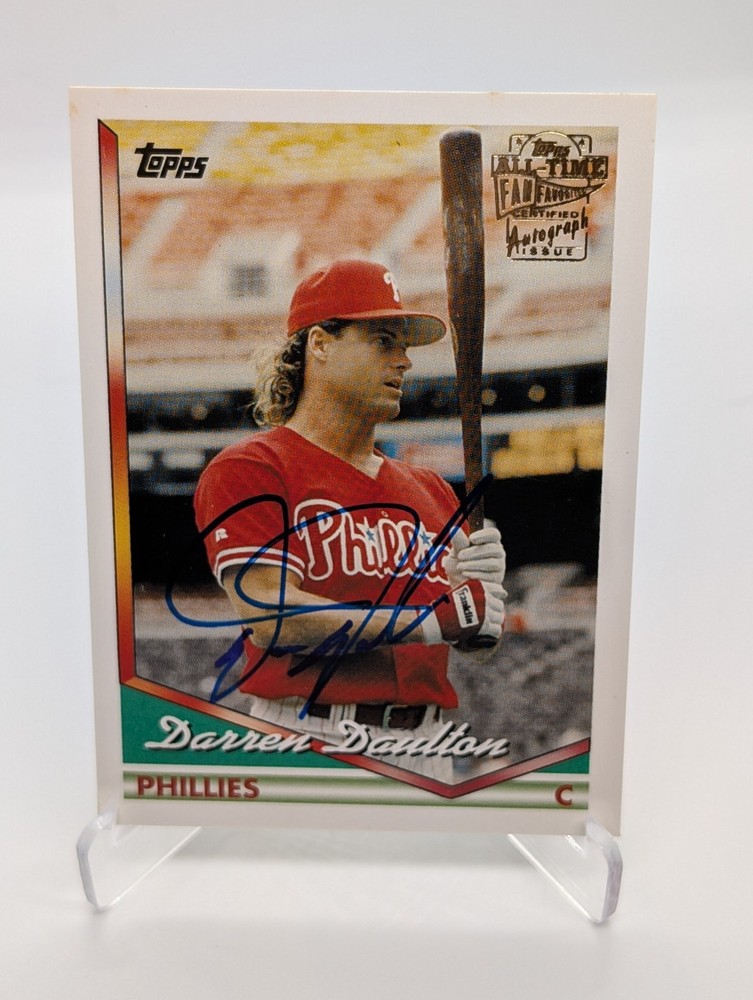 2004 Topps All-Time Fan Favorites Autographs Darren Daulton #FFA-DD AU Phillies