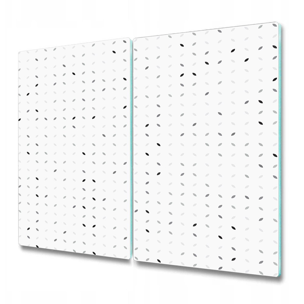 Abstract Grey Glass Surface Protector Worktop Saver 2x30x52