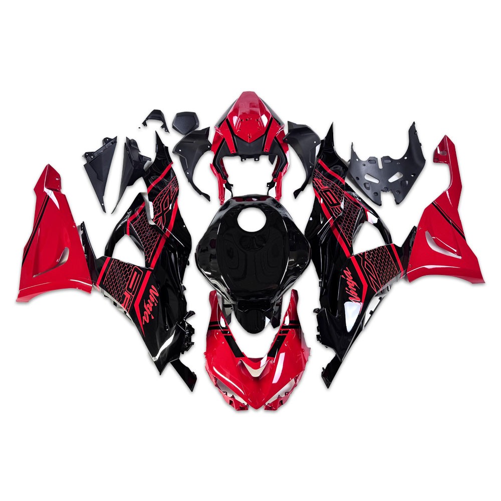 NTB Injection Red Black Fairings Fit for Kawasaki Ninja ZX6R 2024-2026 a080