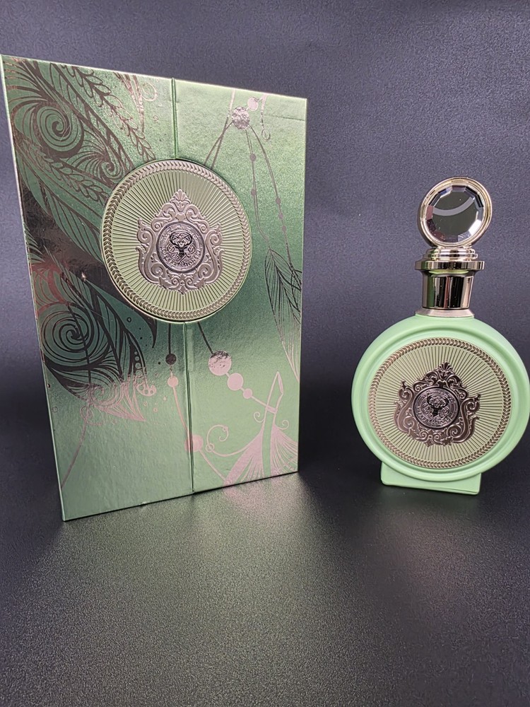 Lattafa Yara Eau de Parfum Spray, Regular Size 3.4 fl oz, Green Bottle Box