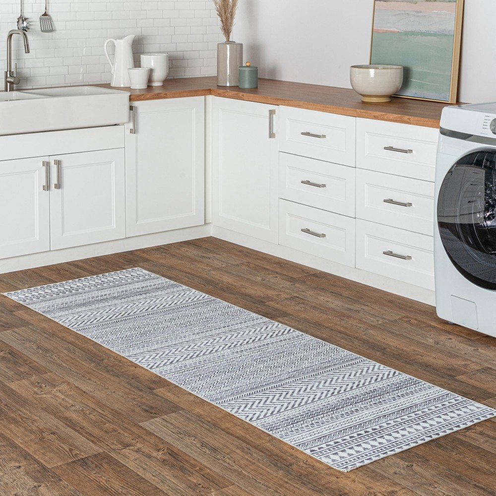 2x8 SpinClean Washable Non-Slip Stain-Resistant Area Rug