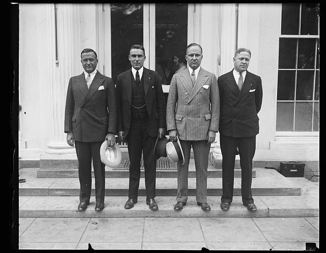 Photo:Washington D.C. White House Visitors Men Suits 1931