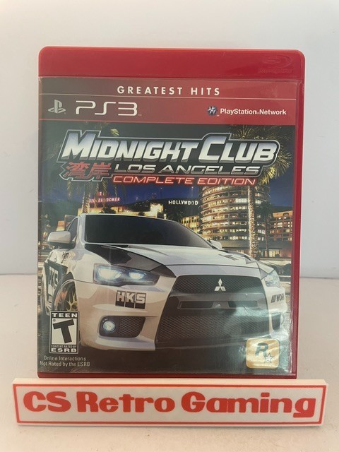 Midnight Club Los Angeles Complet (PlayStation 3, PS3) Complete w/ Man Test