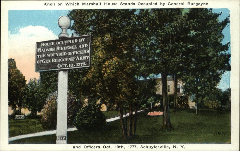 Revolutionary War landmark ~ Marshall House Schuylerville New York ~ 1920s