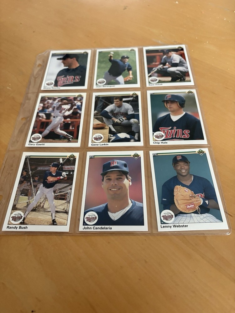 1990 Upper Deck Minnesota Twins Team Set 30 Cards