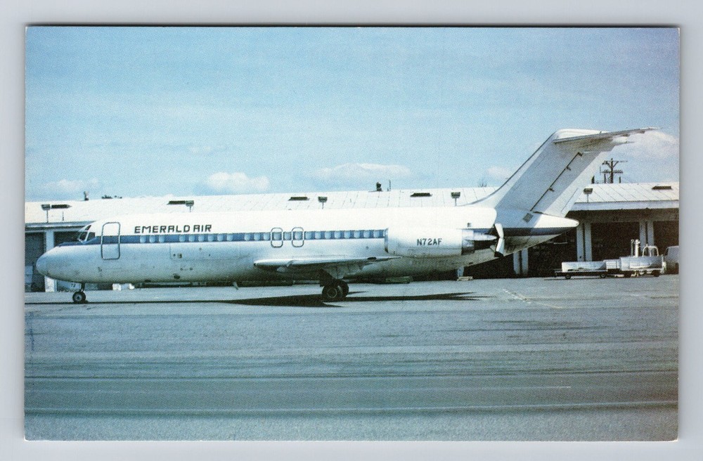Emerald Air DC-9 Aircraft Vintage Postcard
