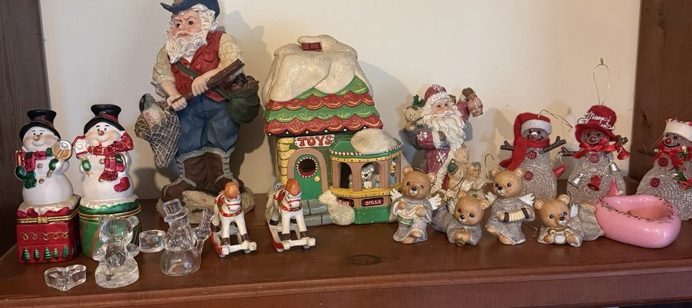 Large Lot Of Christmas Decor Including Vintage Pieces