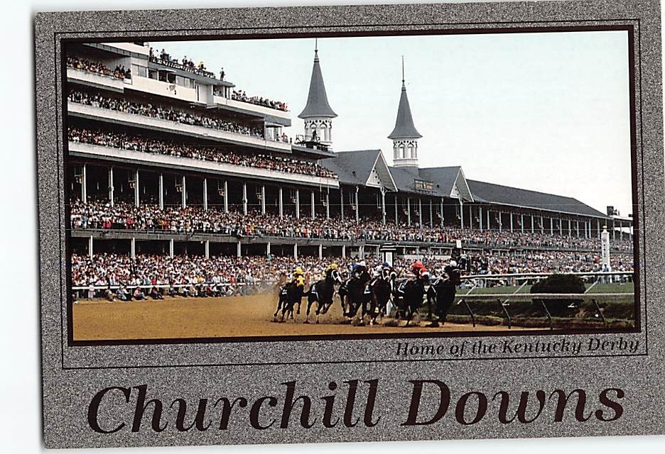 Postcard Home of the Kentucky Derby Churchill Downs Louisville Kentucky USA