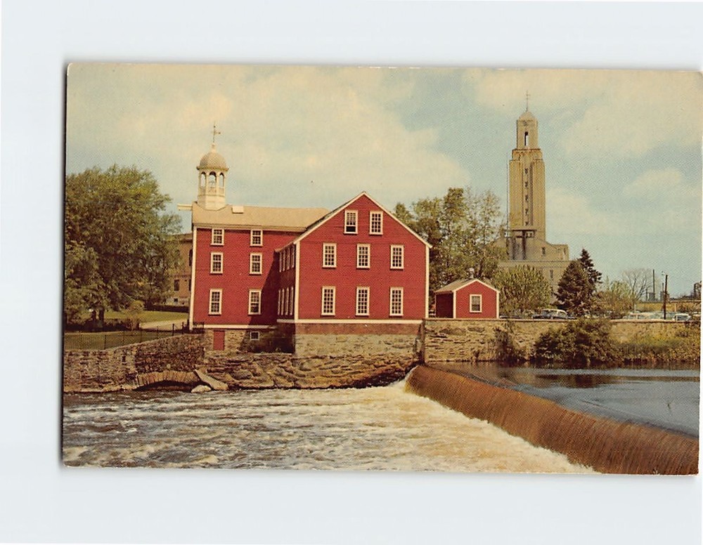 Postcard The Old Slater Mill Pawtucket Rhode Island USA