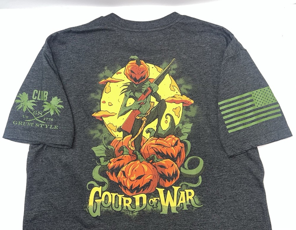 Grunt Style Men's Halloween Pumpkin Gourd of War T-Shirt Size Large