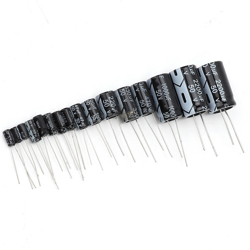 150PCS Electrolytic Capacitor Assortment Kit High Quality Voltage Stability Kit