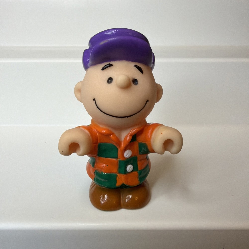 Vintage 1966 Peanuts Charlie Brown PVC Toy Figure ~ United Feature Syndicates