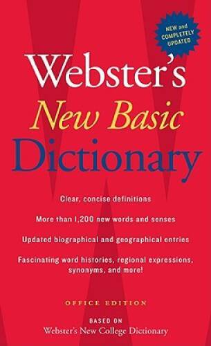 Webster's New Basic Dictionary, Office Edition - Paperback - GOOD