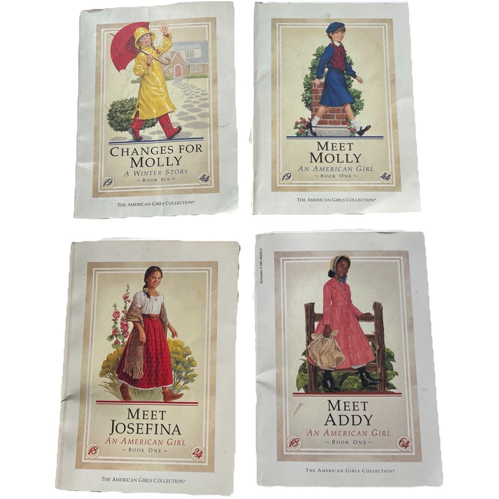American Girl Books Meet Josefina, Addy, Molly and Changes for Molly Lot of 4