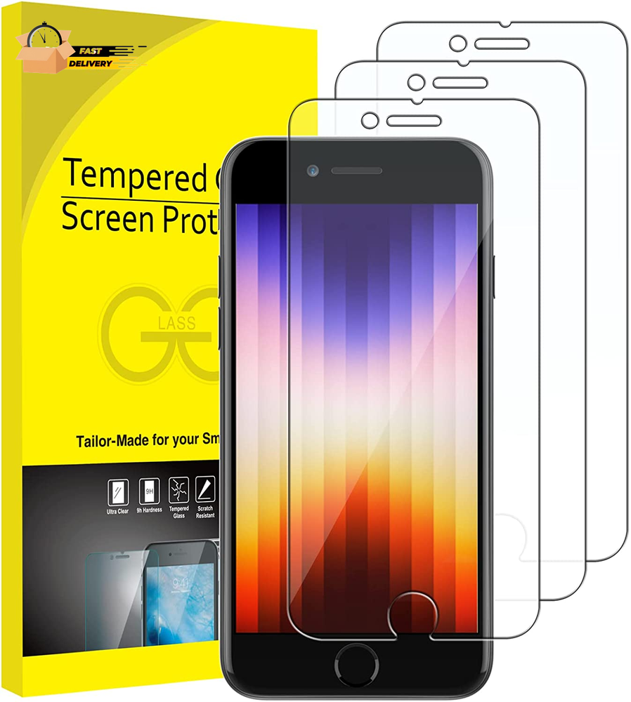 Tempered Glass Screen Protector for iPhone SE 3 2022 4.7-Inch