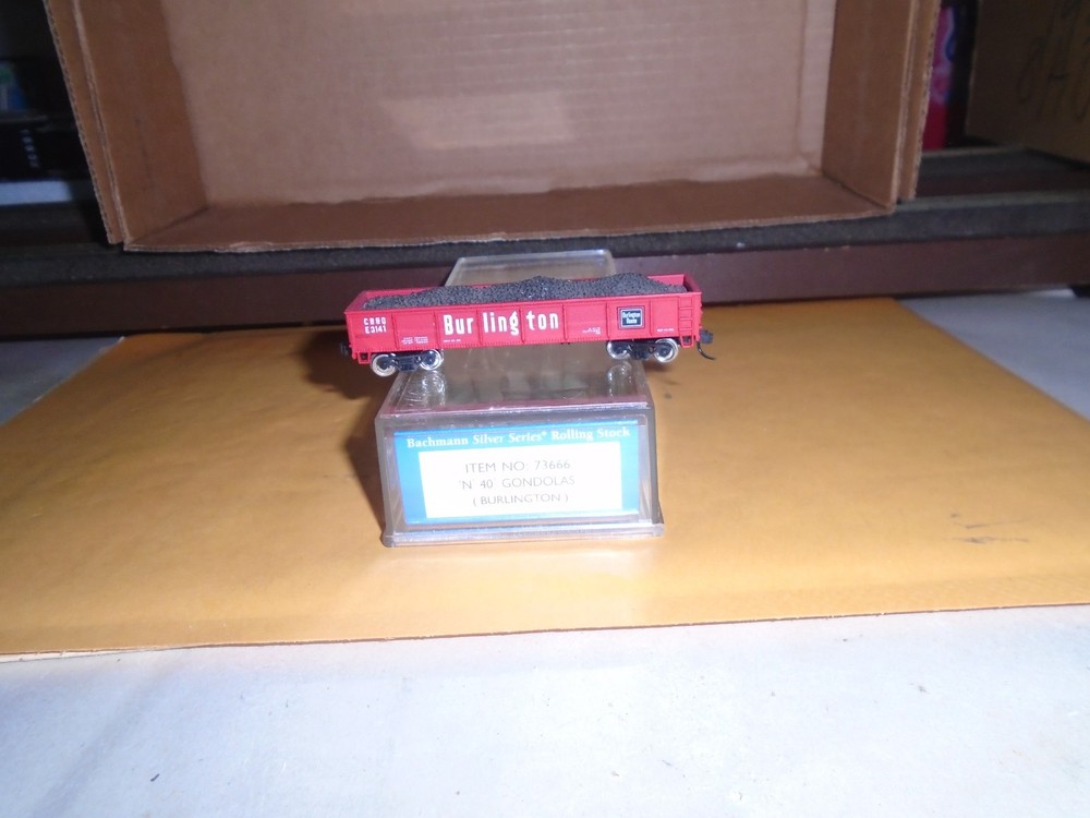 Bachmann #73666 40' Gondola - Burlington Route #Cb&Q E3141 N