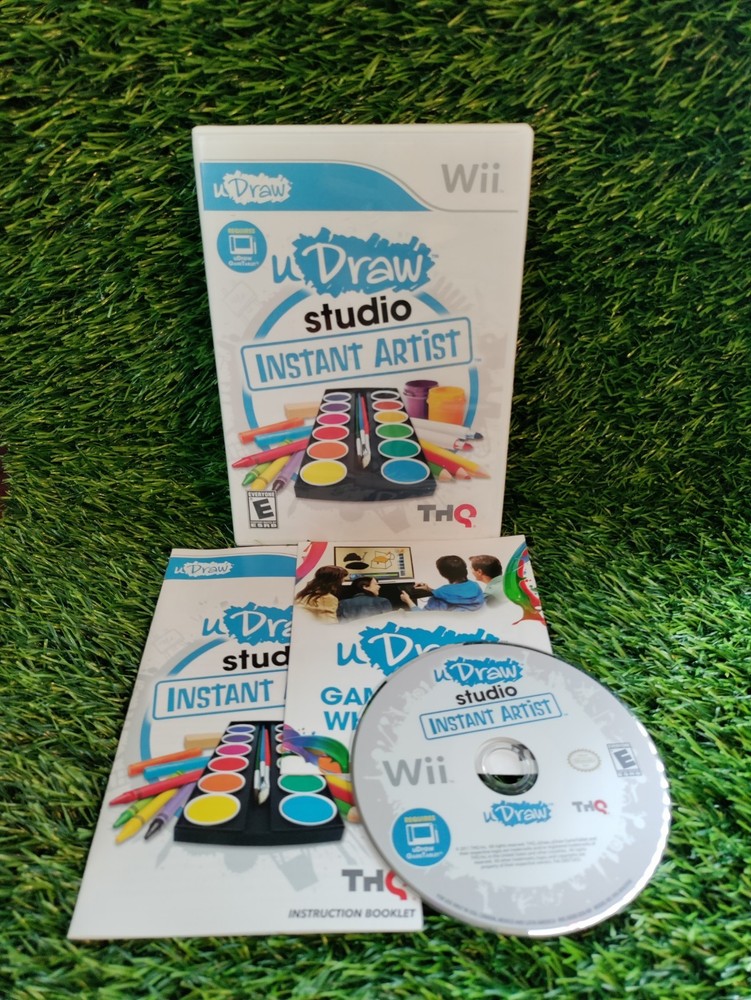 U Draw Studio Instant Artist (Nintendo Wii Video Game) Complete Manual Tested