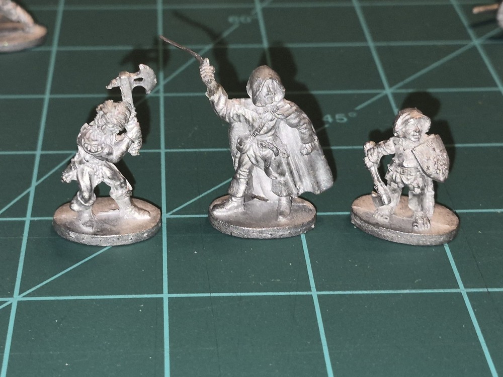 Vintage 1985 Grenadier Fantasy Models Lead Miniatures D&D RPG Metal Figures (3)