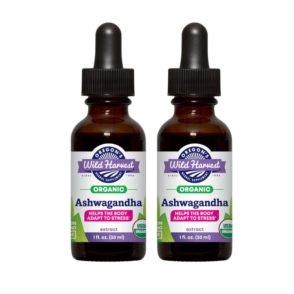 **2pack** Oregon's Wild Harvest - Organic Ashwagandha Liquid (1oz)