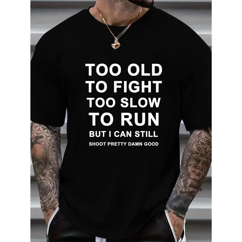 Men Crew Neck Short Sleeve T-Shirts - Breathable Slight Stretch Polyester Fabric