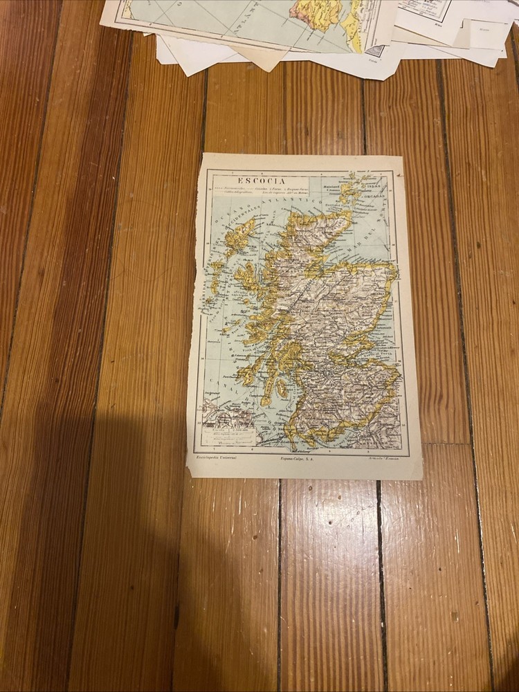 Spanish Map Of Scotland