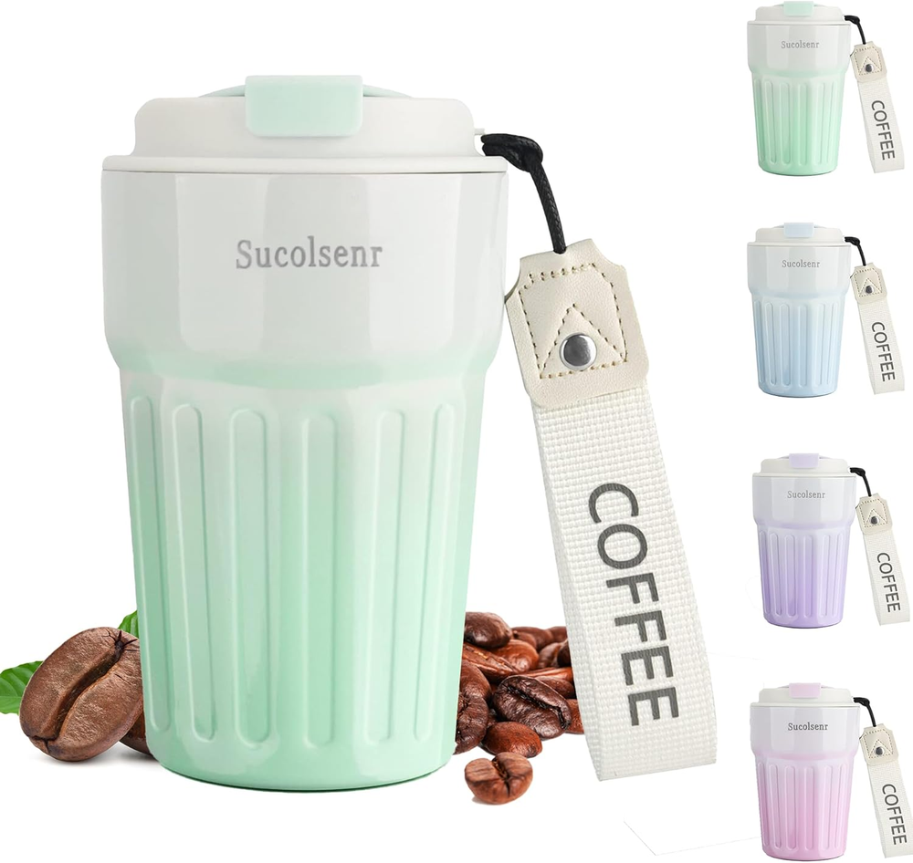 Tumbler Coffee Cup Insulated Sealed Leak-Proof Vacuum-Insulated Stainless