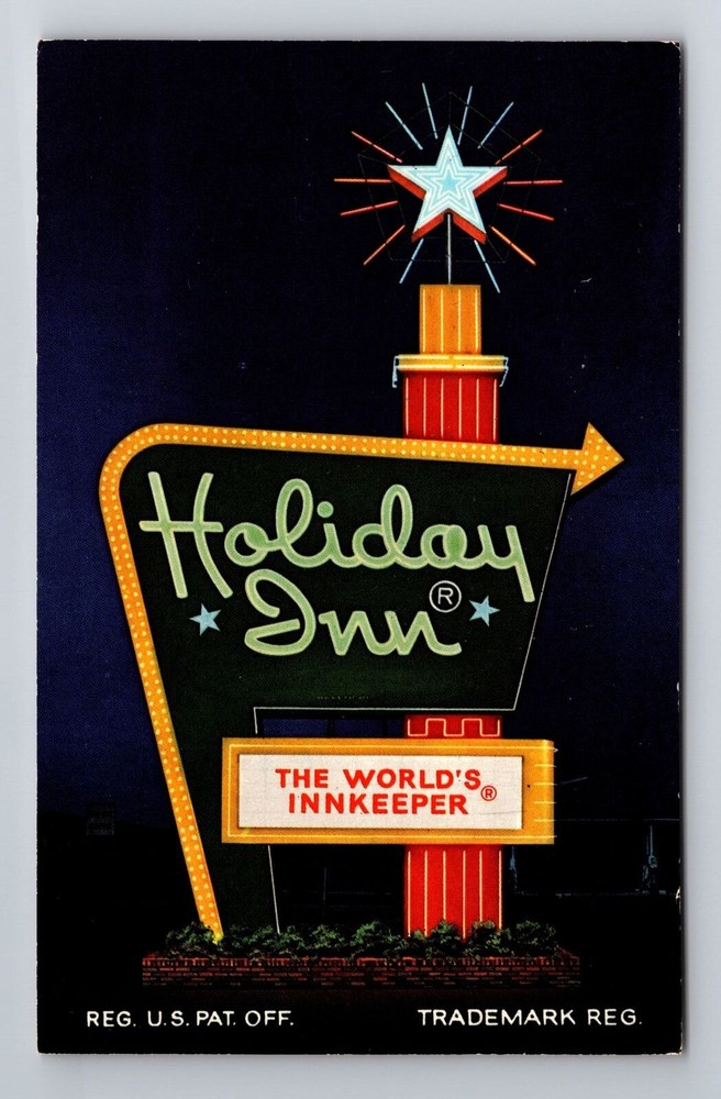 Omaha NE-Nebraska, Holiday Inn, Advertising, Antique Vintage Souvenir Postcard