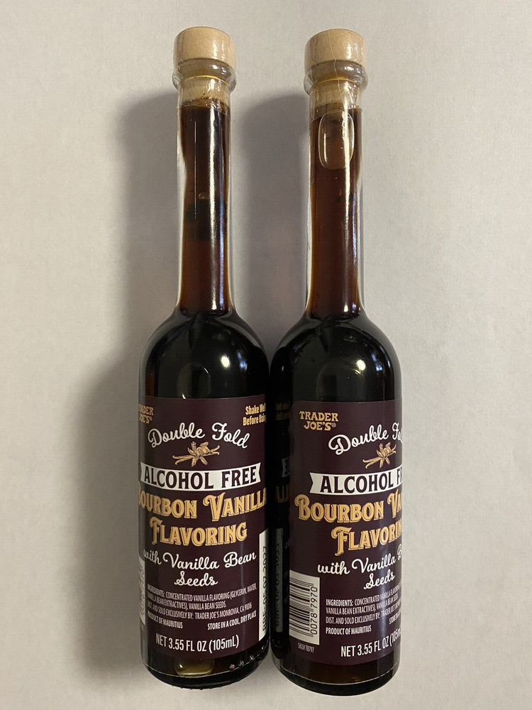 New *2 PACK* Trader Joe's Double Fold Alcohol Free Bourbon Vanilla Flavoring