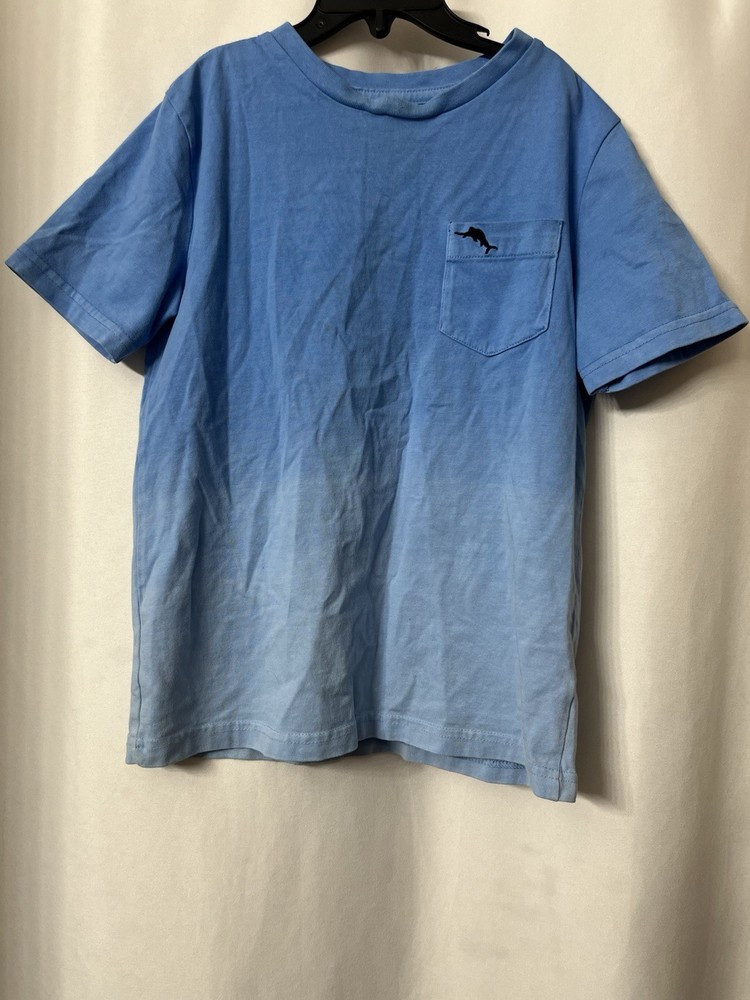 Tommy Bahama Boys Blue Hombre, Pocket T-Shirt Size S (5-6) Short Sleeve  ￼H13