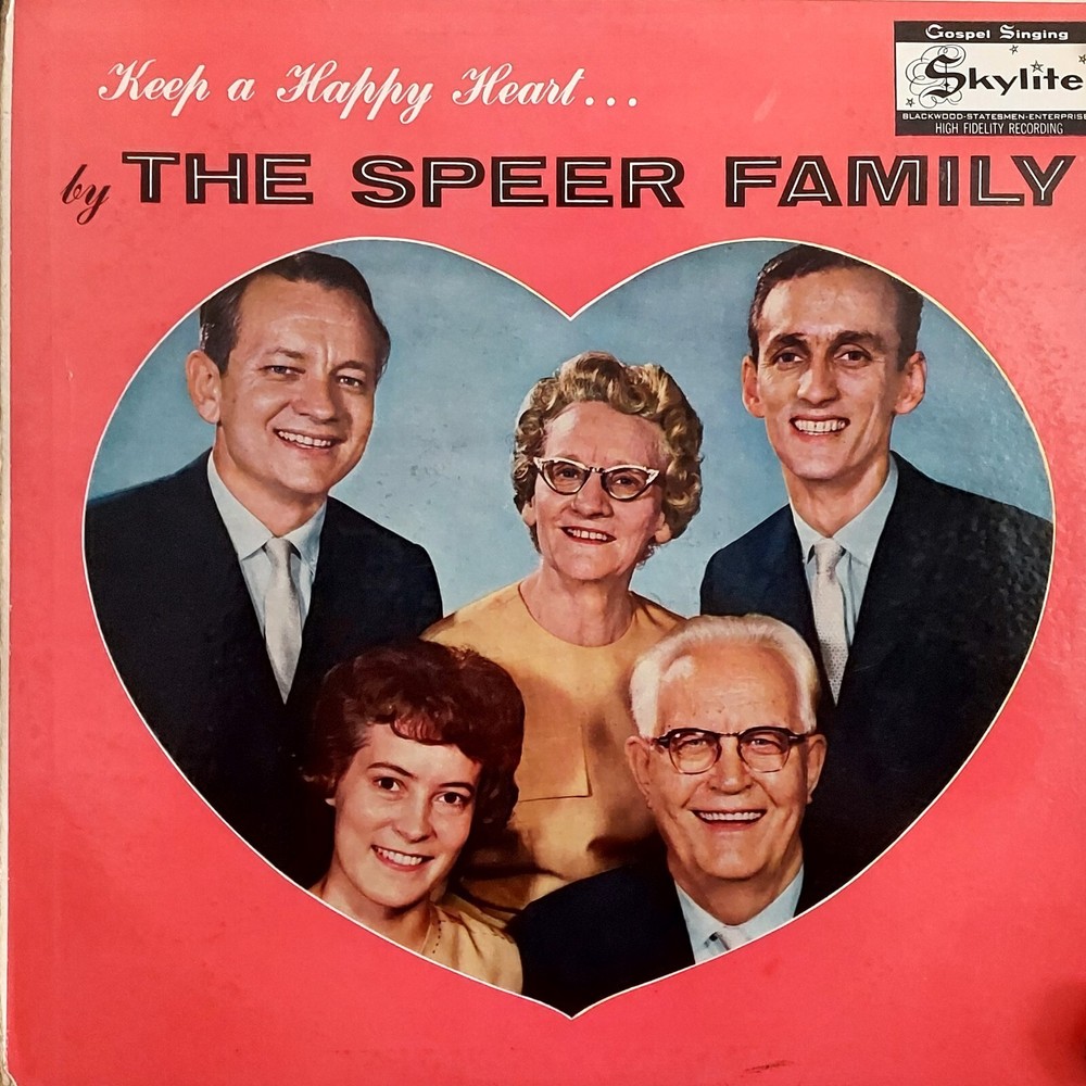 Speer Family Keep A Happy Heart Southern Gospel LP RECORD ALBUM