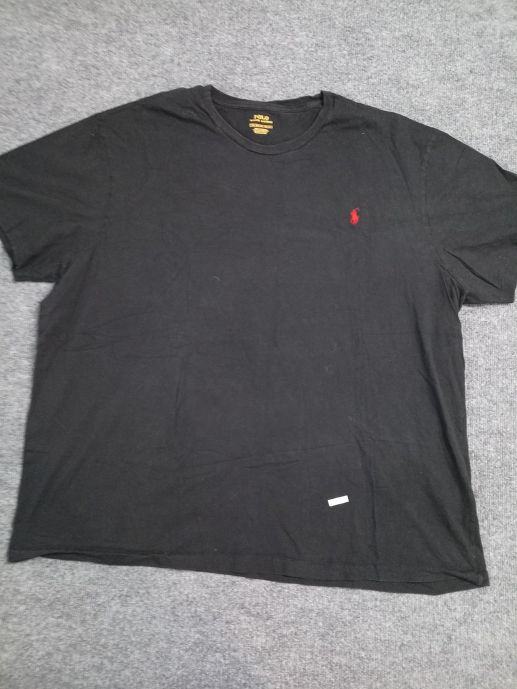 Polo Ralph Lauren T Shirt Men 3XLT Black Red Pony Logo Short Sleeve Tee