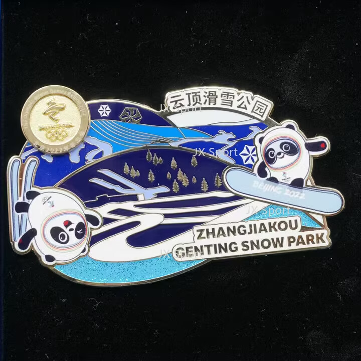 Beijing 2022 Winter Olympics Zhangjiakou Genting Park Official Pin Collectible Souvenir