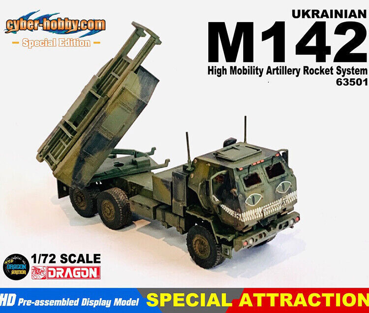 Dragon 1/72 Ukrainian M142 Hymas High Mobility Rocket Artillery Tank Model