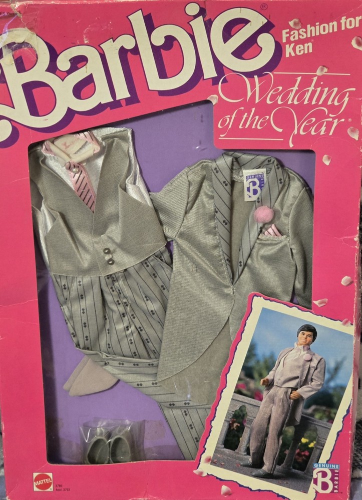 Vintage 1989 NIP Barbie Wedding Of The Year Ken Groom Outfit #3789