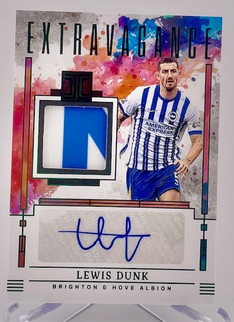 Brighton & Hove Albion Lewis Dunk 2024-25 Impeccable No.EM-LD #3/5 Auto Card