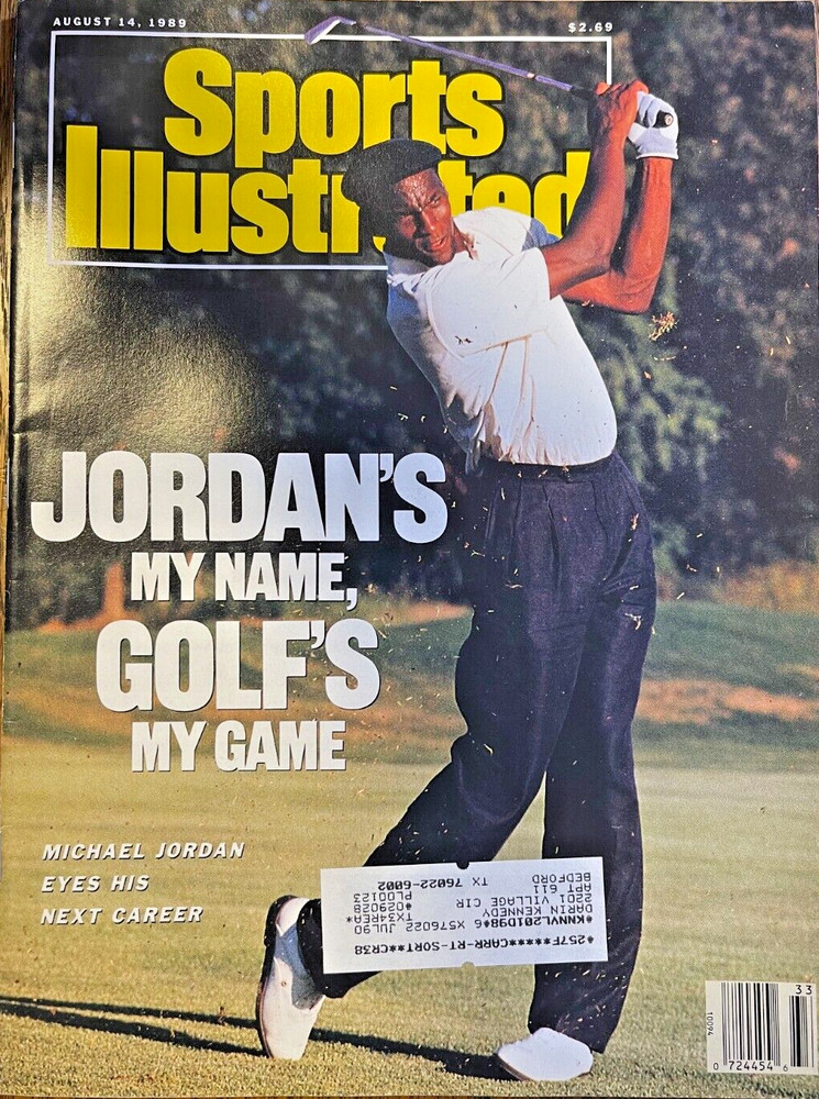 Sports Illustrated Magazine August 14 1989 Michael Jordan Golfing On Cover