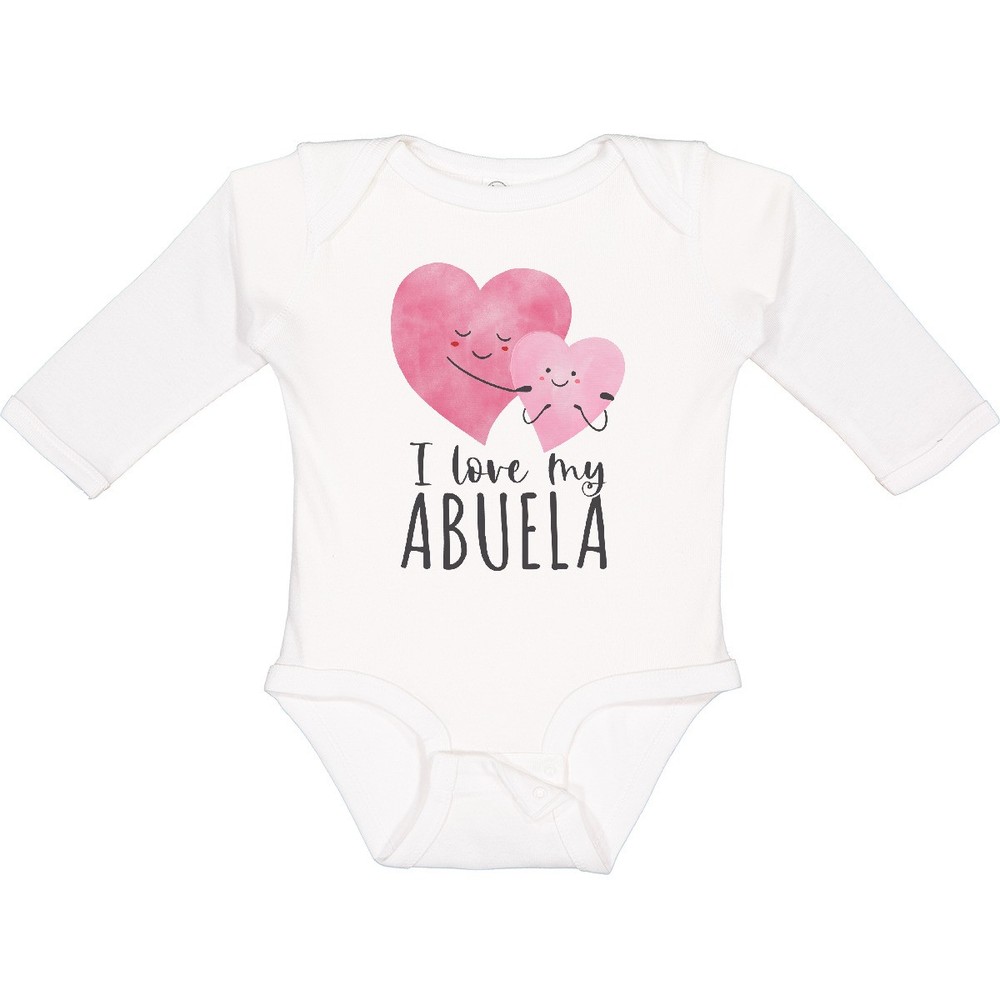 Inktastic I Love My Abuela Long Sleeve Creeper Abuelas Grandma New Grandmother-image