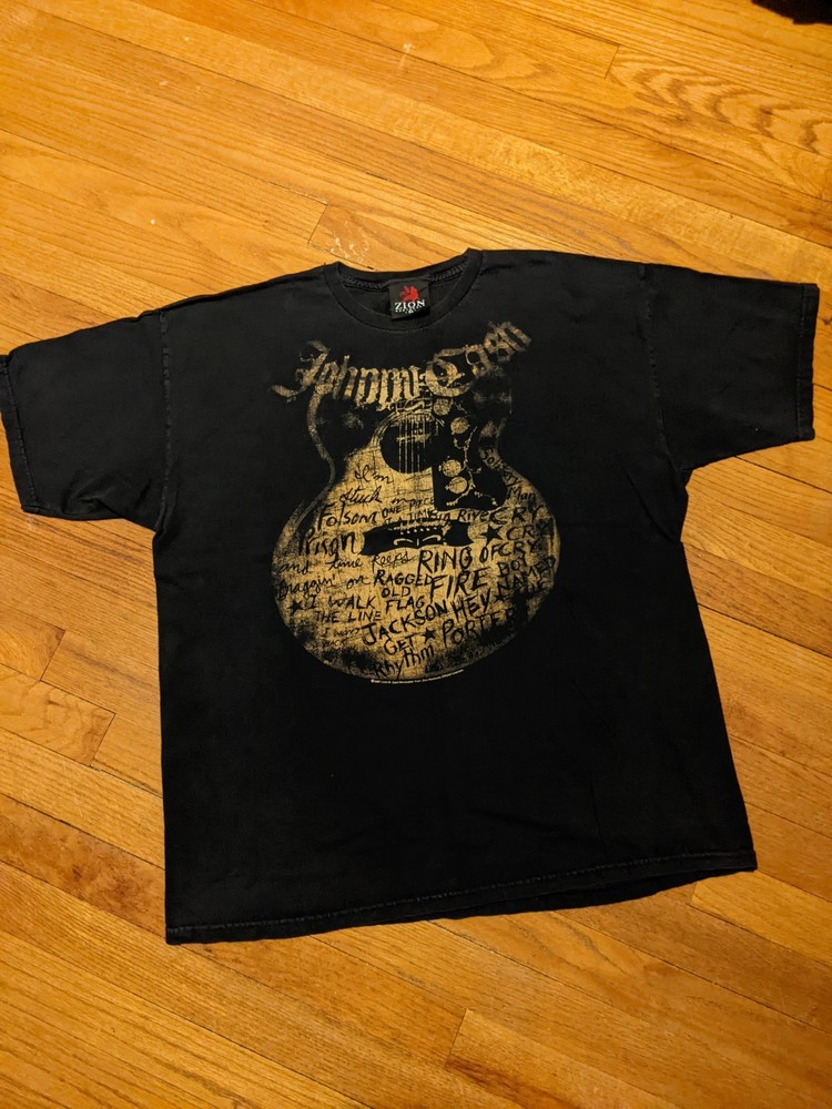 Vintage 2007 Zion Men's Johnny Cash Music T-shirt sz XL