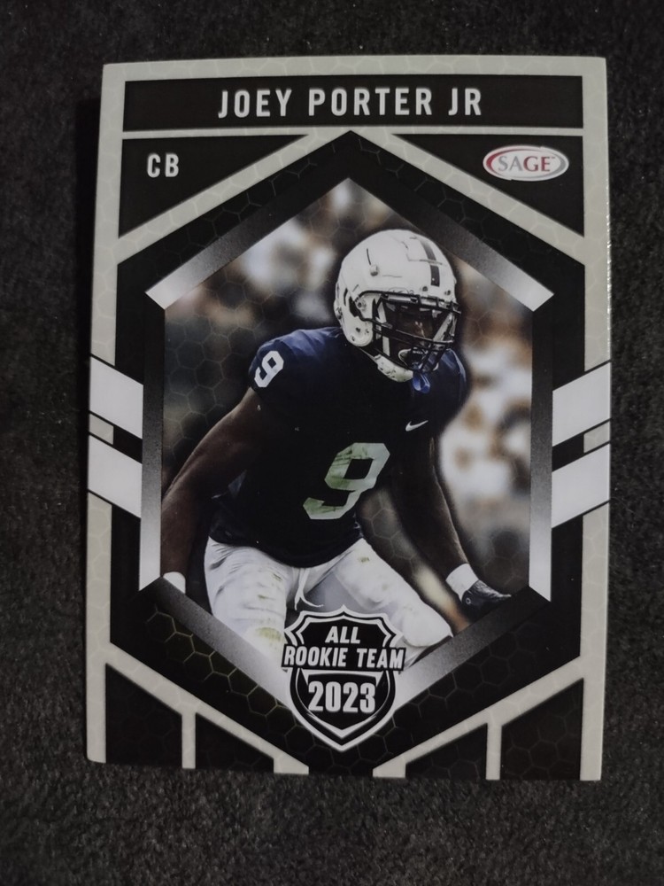 2023 Sage Joey Porter Jr Penn State All-Rookie Team Football Card #RT-186