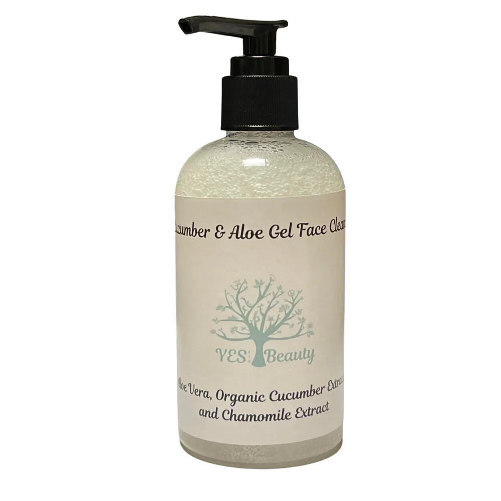 Face Cleanser Organic Cucumber & Aloe Gel - 8oz.