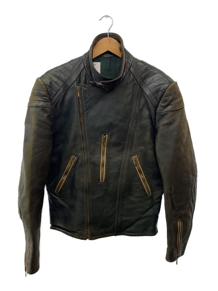 Hohenstein Euro Germany Double Rider Leather Jacket Black Scratch 173