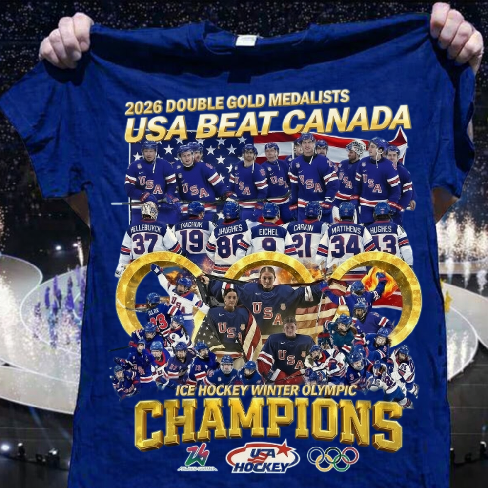 USA Hockey 2026 Olympic Gold Medals Classic Tshirt - Full Size