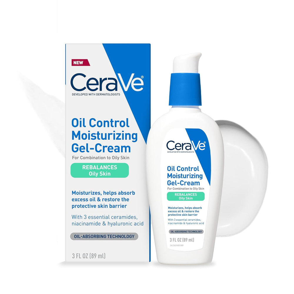Oil Control Moisturizing Gel-Cream for Oily Skin with Niacinamide