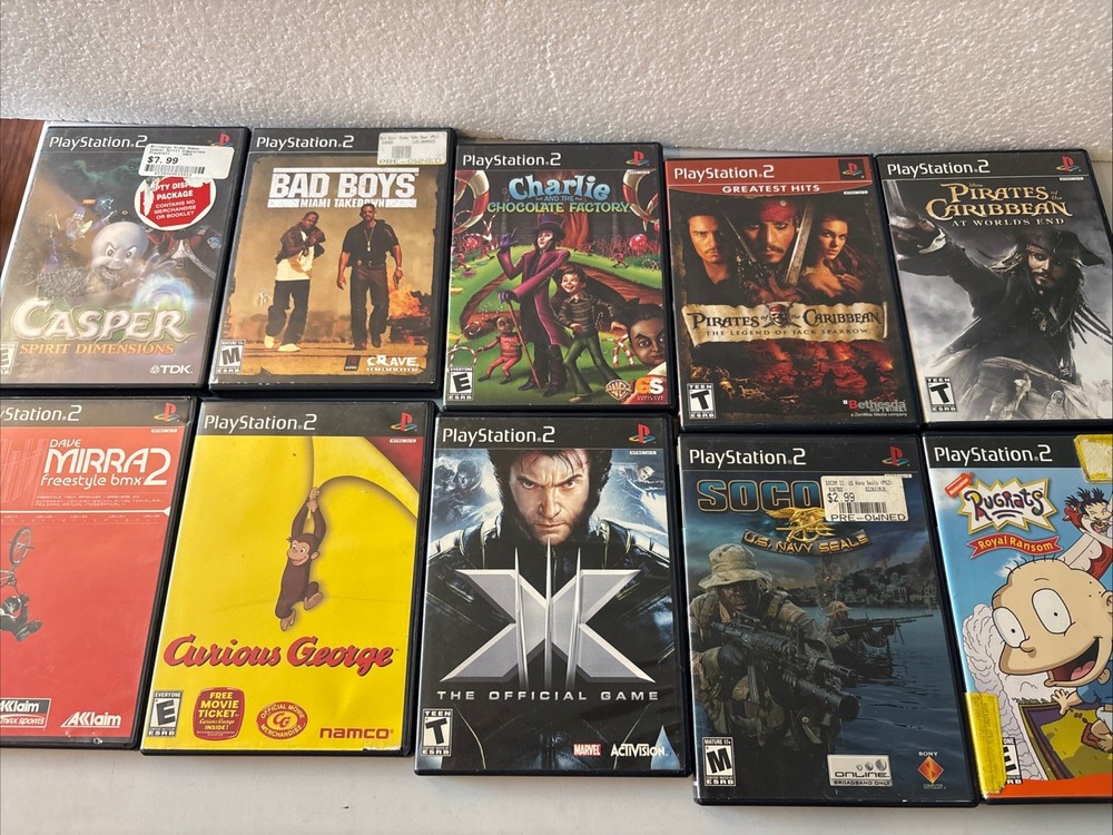 Sony Playstation 2 PS2 Lot of 10 Complete Games