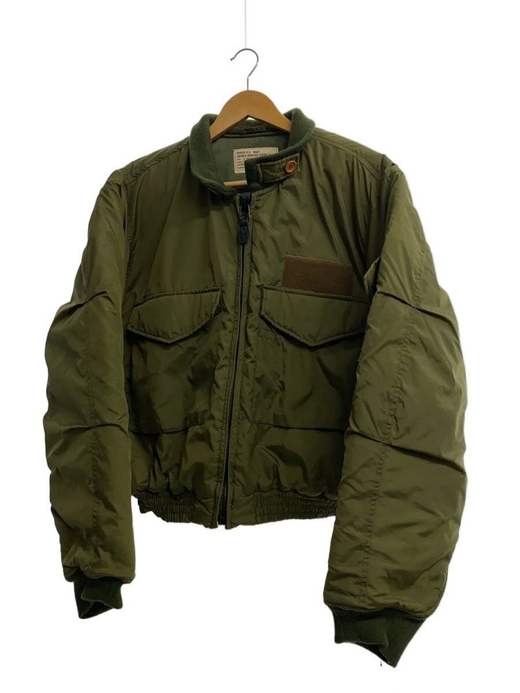 Avirex Flight Jacket/L/Nylon/Khk/Plain/618285 10101