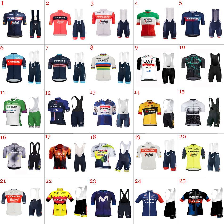 Mens CYCLING Team Jersey Cycling Short sleeves Jersey Bib Shorts Set Cycling top